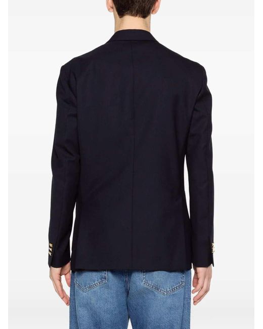 Lardini Blue Tone Double-Breasted Blazer for men