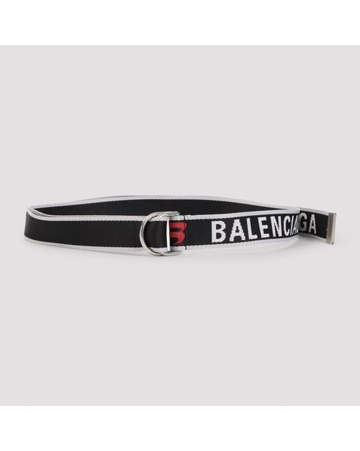 Balenciaga Black Ring Belt for men