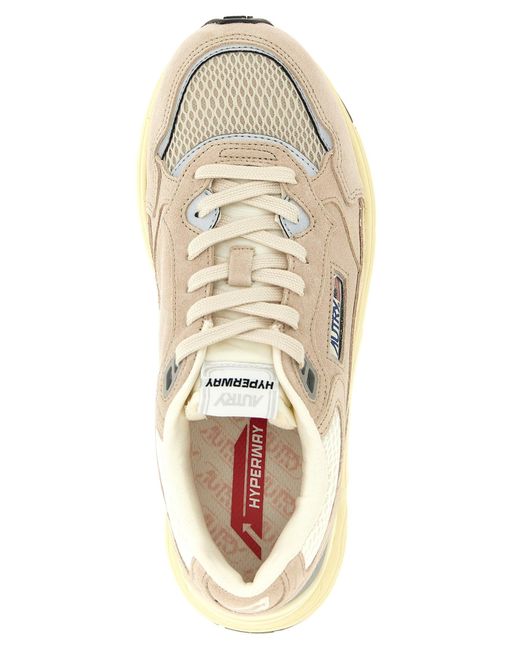 Autry White Hyperway Low' Sneakers for men