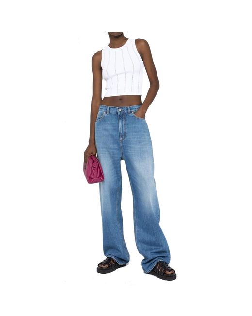 Valentino Blue Archive Patch Jeans