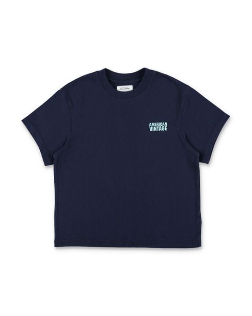 American Vintage Blue T Shirts And Polos