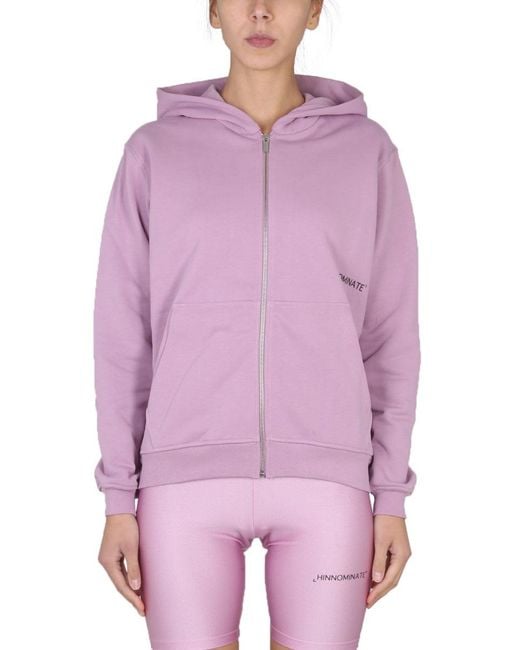 hinnominate Purple Sweatshirt With Logo