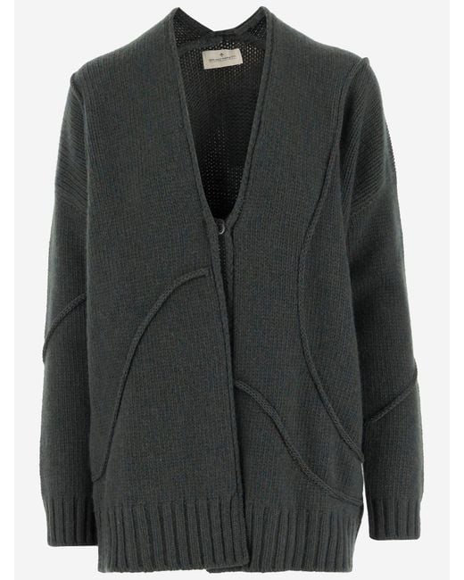 Bruno Manetti Wool Blend Jacket in het Black