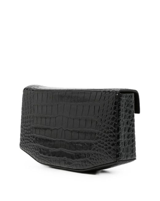 Totême Black Clip Leather Shoulder Bag