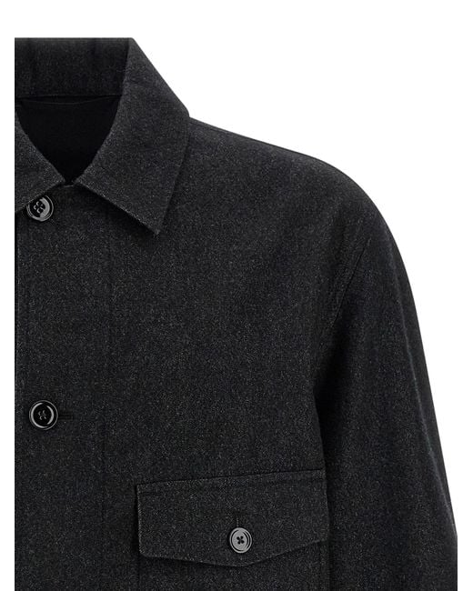 Surchemise en laine Lemaire pour homme en coloris Black