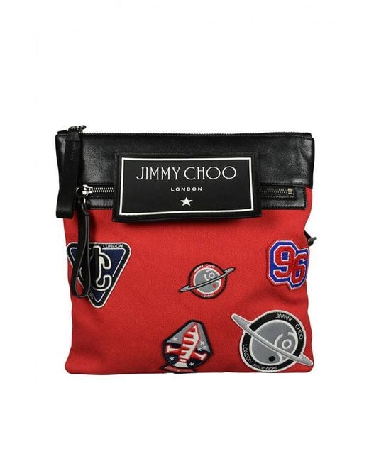 Jimmy Choo Red Messenger Bag
