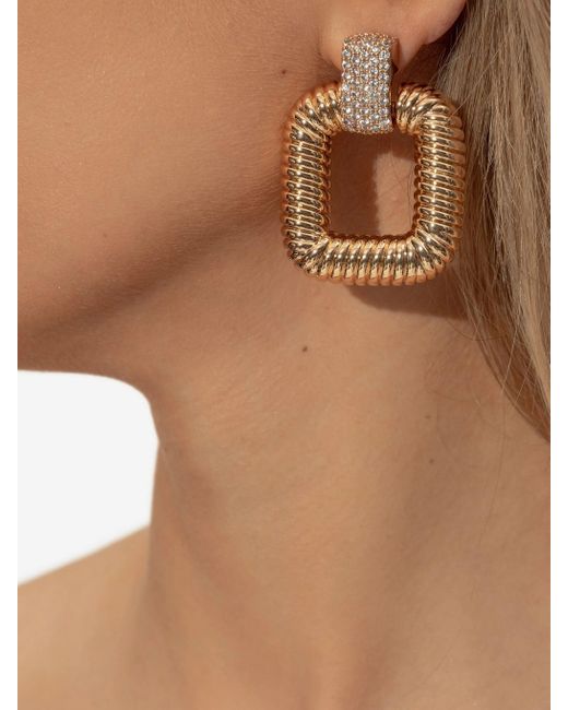 Self-Portrait Metallic Knocker Earrings