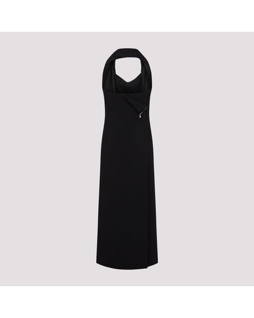 Carven Black Dr201 Long Dress