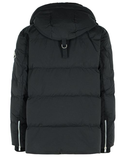 Moose Knuckles 'everest 3 Q' Zwart Nylon En Katoen Down Jas in het Black