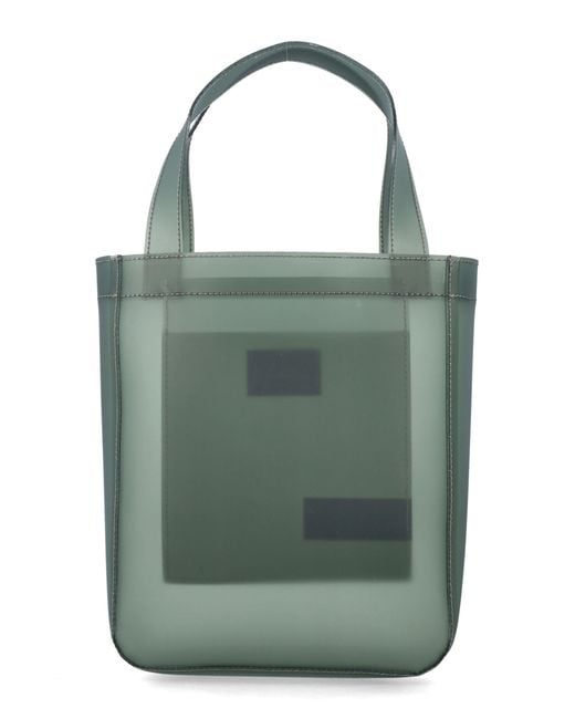 A.P.C. Green Lou Matte Pvc Tote Bag