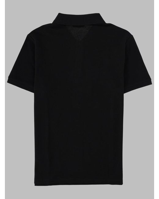 Balmain Black Polo Con Logo