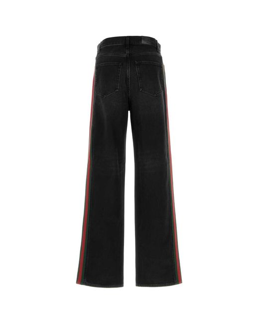 Gucci Black Loose High Rise Jeans for men