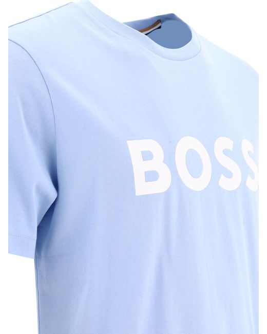 Boss Hugo -baas "tiburt" T -shirt in het Blue voor heren