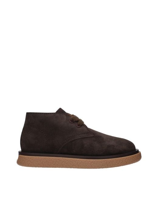 Dior Brown Sahara Boots For Suede/Dark