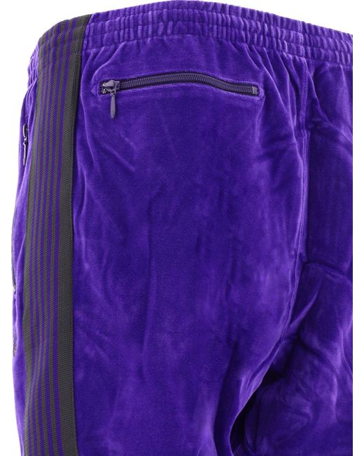Needles Nadeln Velours Trackhose in Purple für Herren