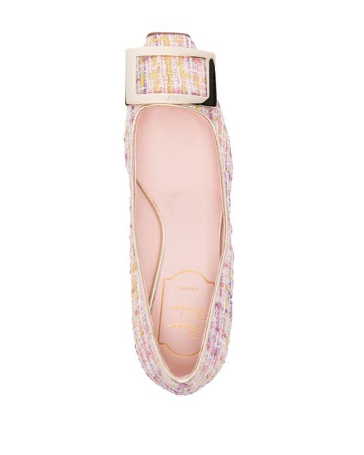 Trumpet Pumps en tricot Roger Vivier en coloris Pink