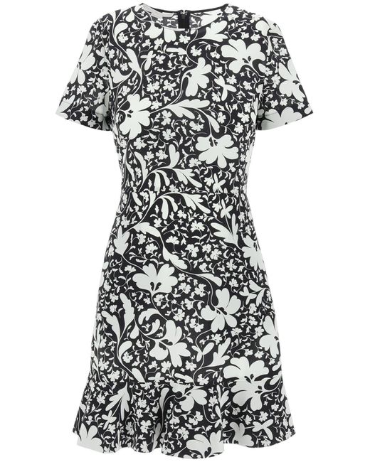 Stella McCartney Stella Mc Cartney Floral Silk Mini -jurk Door Stella Iconische Bloemen in het Black
