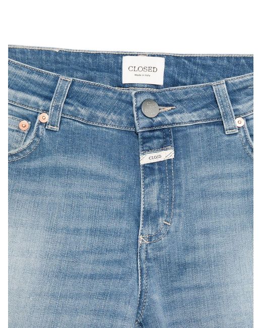 Closed Denim Jeans Met Knopen in het Blue