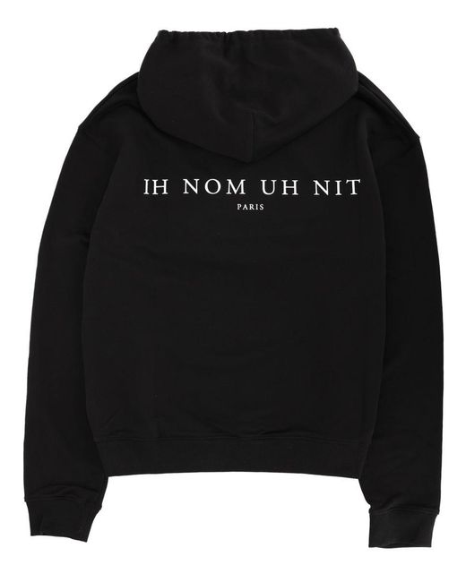 Ih Nom Uh Nit Black Sweatshirt With Print for men