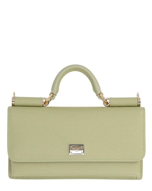 Dolce & Gabbana Green Leather Mini Bag