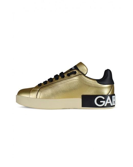 Dolce & Gabbana Sneakers Portofino in het Metallic