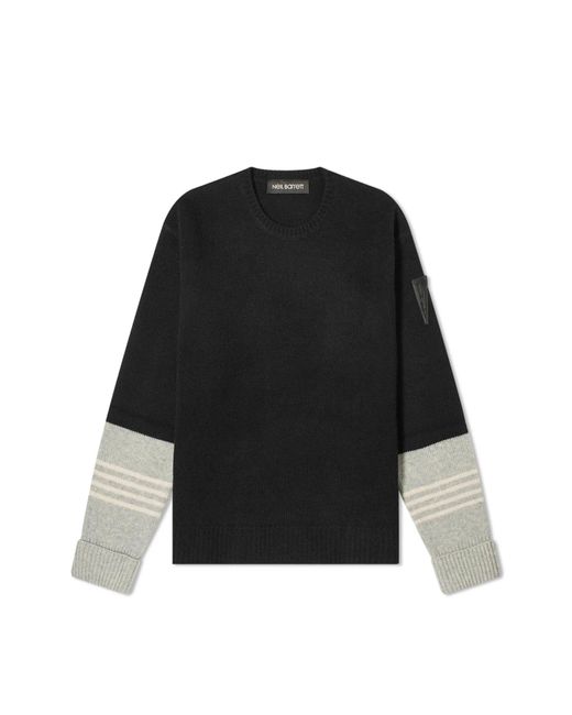 Neil Barrett Black Wool And Cashmere Sweater for men