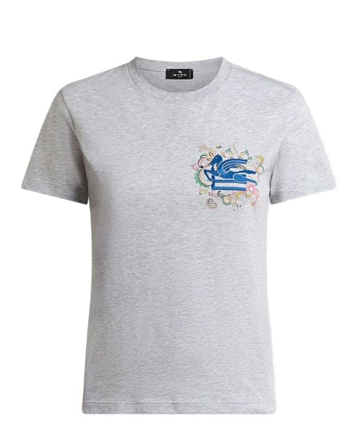 Magliette T E Polos Grigio di Etro in Gray