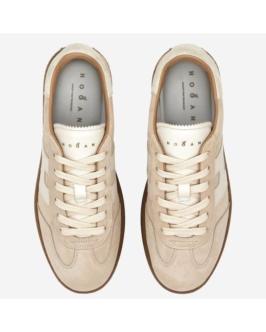 Hogan Brown Suede Sneakers