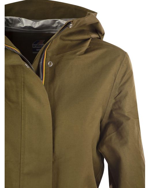 K-Way Green Thersa Hooded Jacket