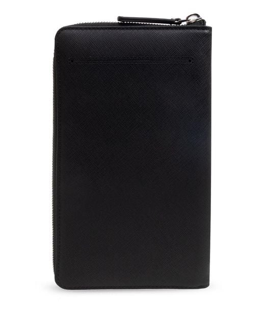 Emporio Armani Black Logo Organizer for men