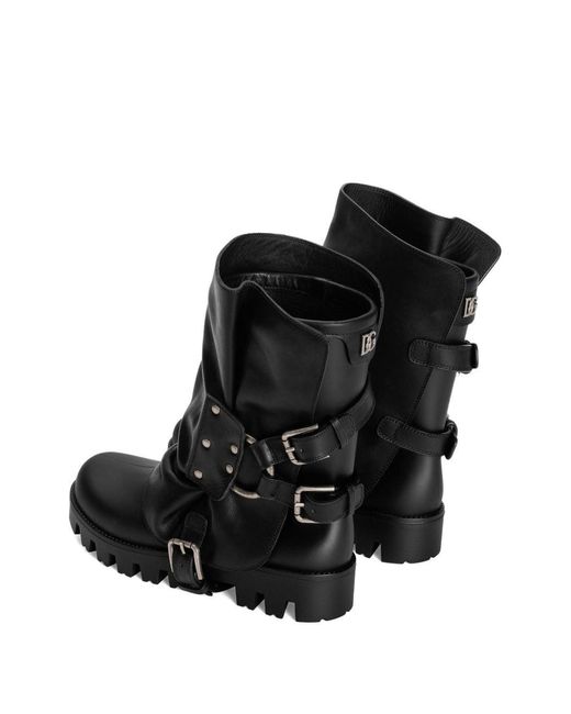 Dolce & Gabbana Black Dolce & Gabbana 'Bernini' Ankle Boots