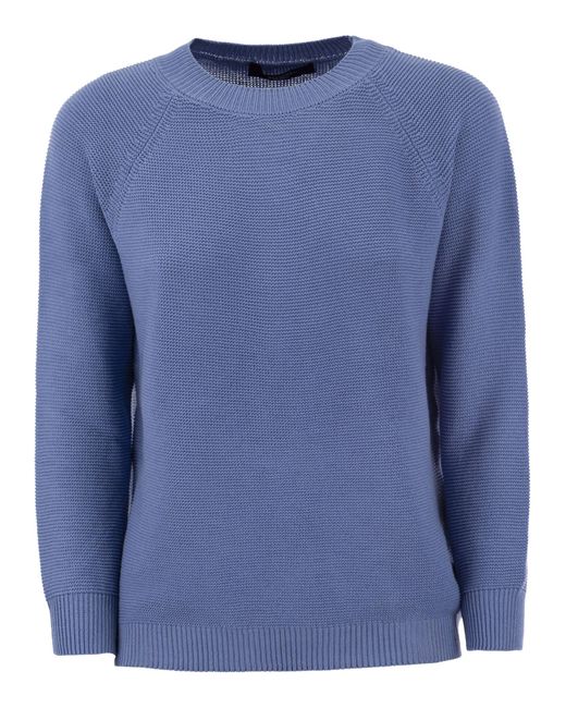 Linz Soft Cotton Jersey di Weekend by Maxmara in Blue