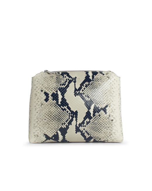 Khaite White 'Lina Crossbody' 'Natural Python' Lear Crossbody Bag