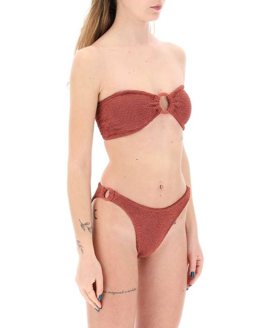 Gloria Bikini Set Hunza G de color Red