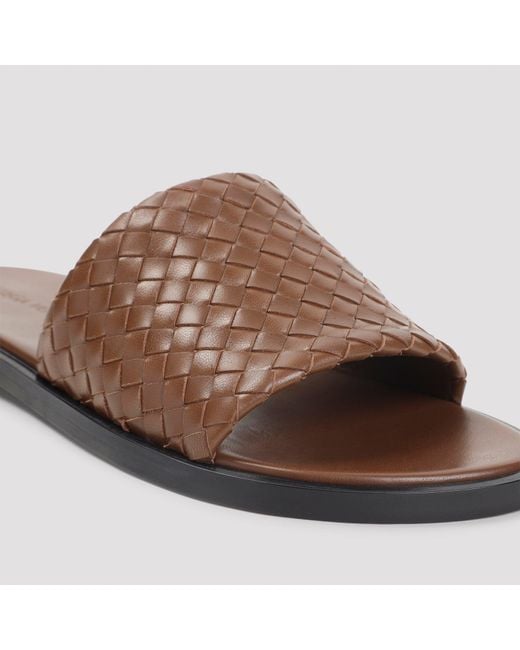 Bottega Veneta Brown Elio Mule Sandals for men