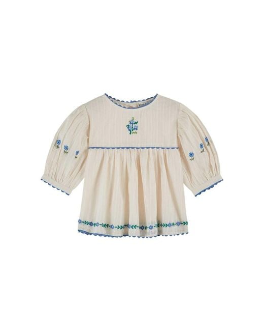 Emile Et Ida White Vestito Blouse Brodee
