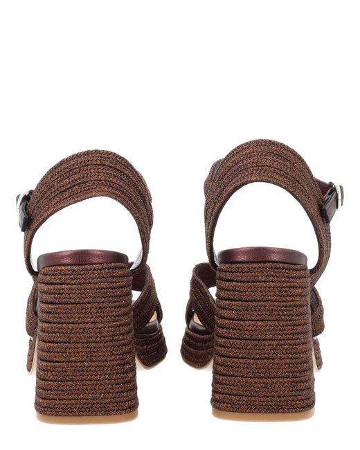 Castaner Brown Solid Valley Heels