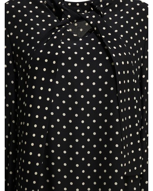 Valentino Short Flared Dress Dresses Black