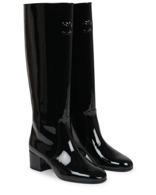 Céline Black Triumph High Boot 50