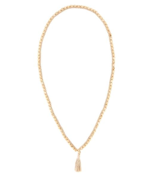 Alanui Multicolor Embellished Crochet Necklace