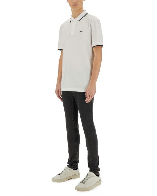 Boss White Pants Parlay 190 for men