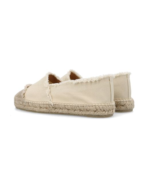 Castaner White Flache Schuhe