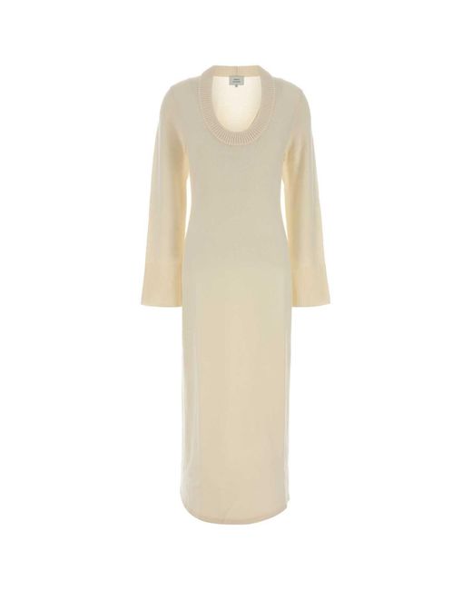 Loulou de Saison White Ivory Wool Blend Ari Dress