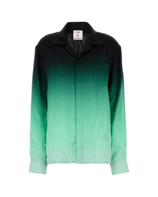 Casablanca Green Regular Ombre Shirt