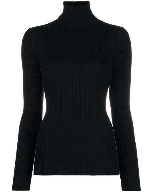 Wolford Black Wool Turtle-Neck Sweater