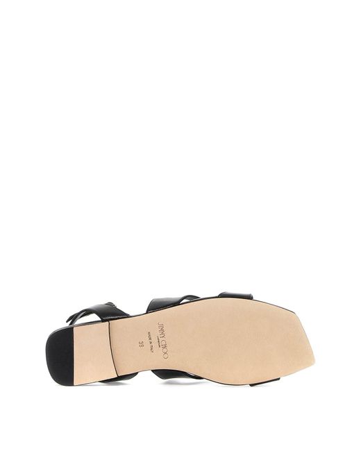 Sandales plates Ayla Jimmy Choo en coloris Black