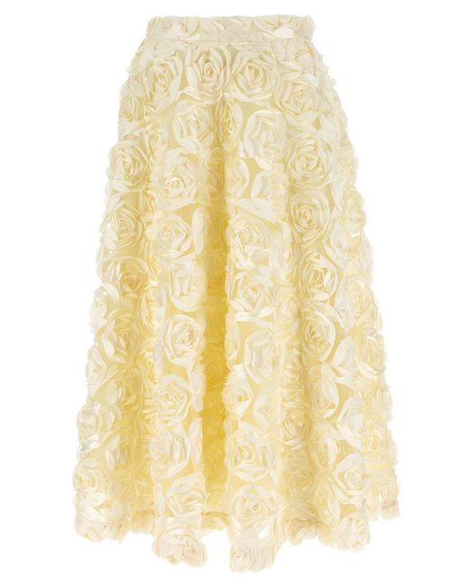 ROTATE BIRGER CHRISTENSEN Yellow 'Maxi Sun' Skirt