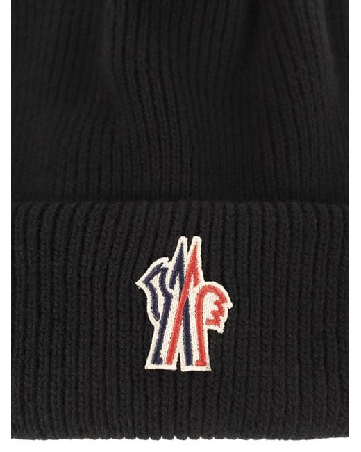 Moncler Black Wool Cap for men