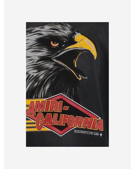 Amiri Katoenen T -shirt Met Logo -print in het Black