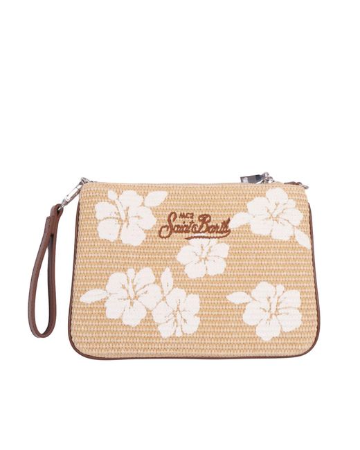 Mc2 Saint Barth Natural Parisienne Straw Hibiscus 1110 Emb